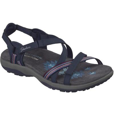 Sandalen skechers reggae slim - sun array, blauw, dames