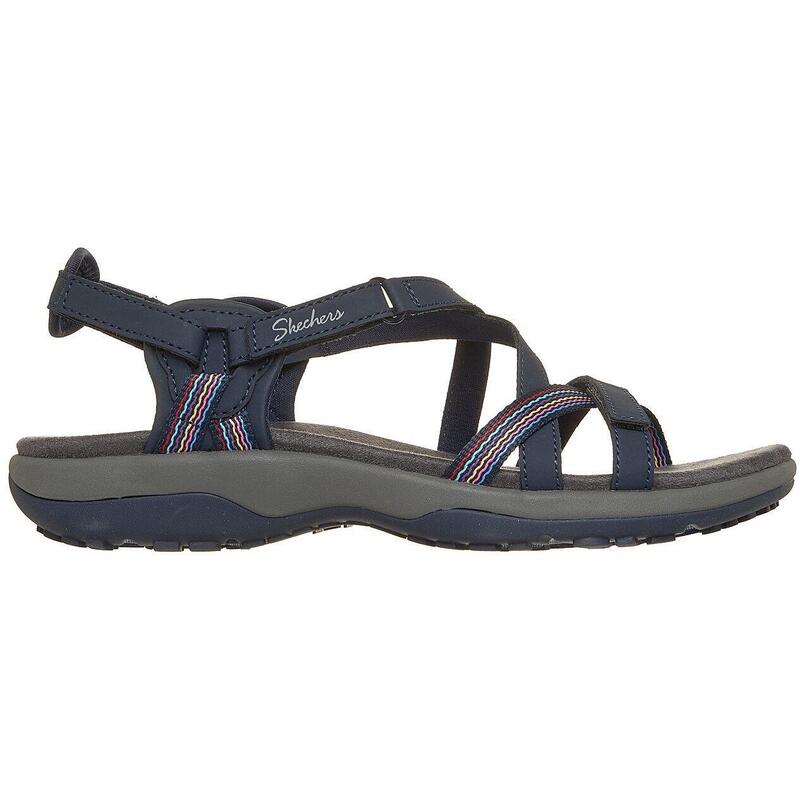 Sandale femei Skechers Reggae Slim - Sun Array, Albastru
