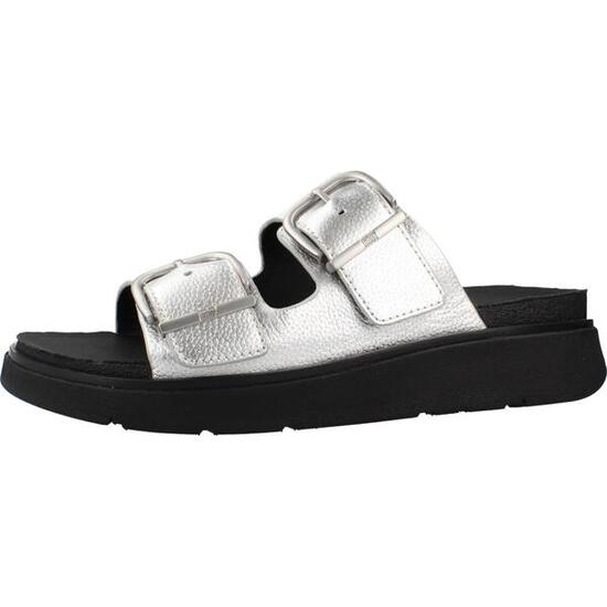 Absatzsandalen mit Schnalle aus genarbtem Leder Damen FitFlop Gen-FF Buckle Tumb