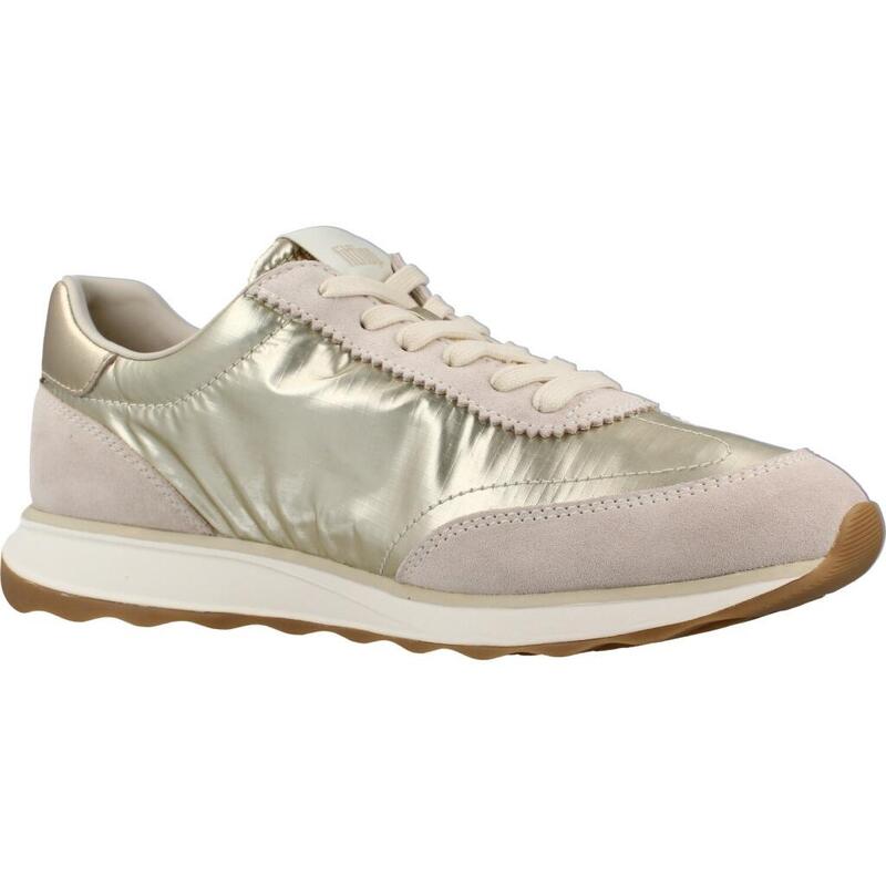 FITFLOP FitFlop Retro-Q FF Metallic-Fabric/Suede Sneakers  PLATINO 40
