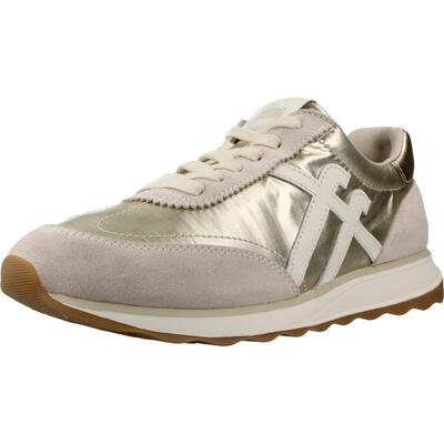 Fitflop fitflop retro-q ff metallic-fabric/suede sneakers platino 38