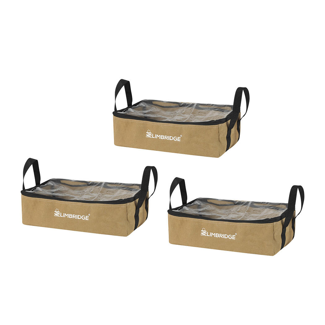 Slimbridge 40.5x25x15cm Canvas Bag 3PCS 16OZ Camping Outdoor Bags