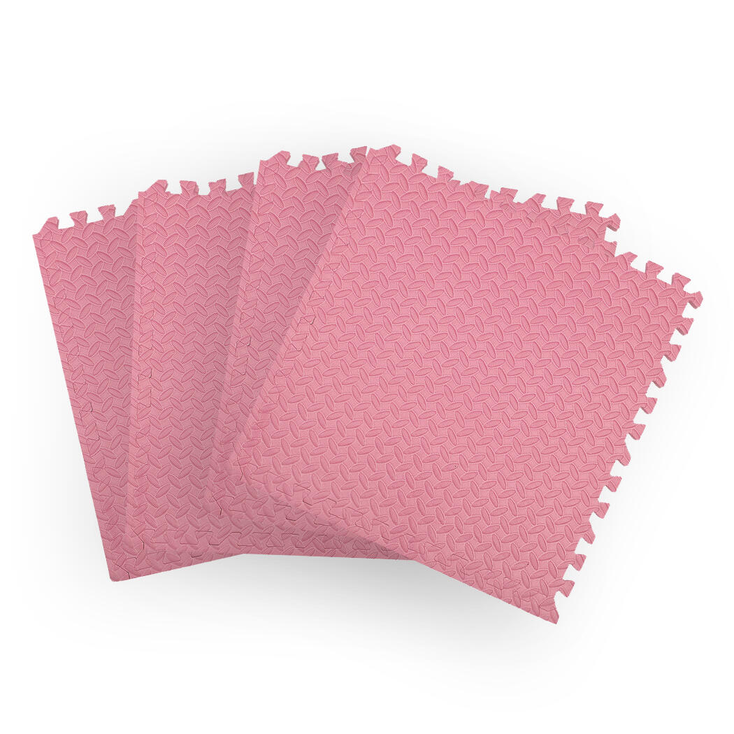 BoPeep 4X EVA Foam Mat Heavy Duty Fitness Interlock Floor Mat - Pink