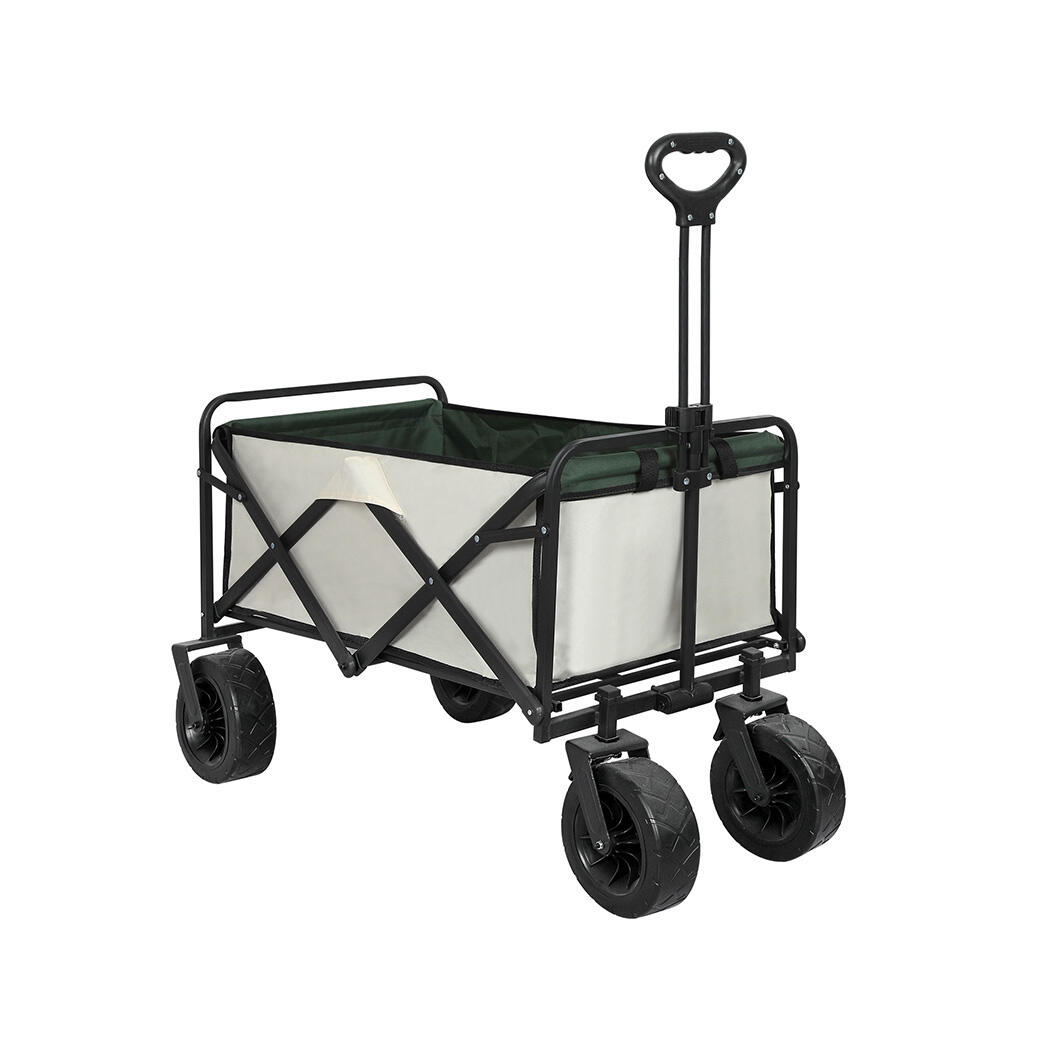 Lambu Garden Camping Trolley Outdoor Garden Wagon Cart Folding Widen