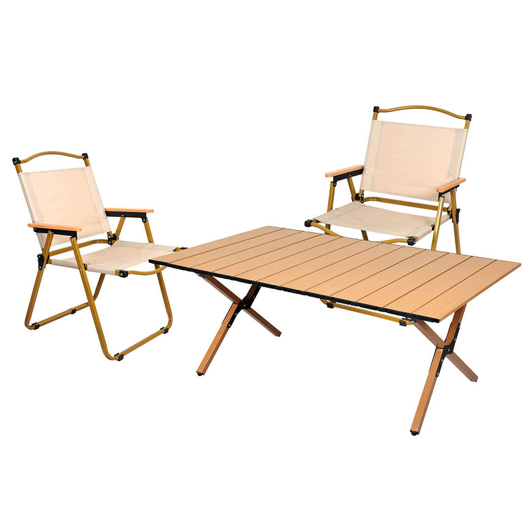 Levede Folding Camping Table Chair Set