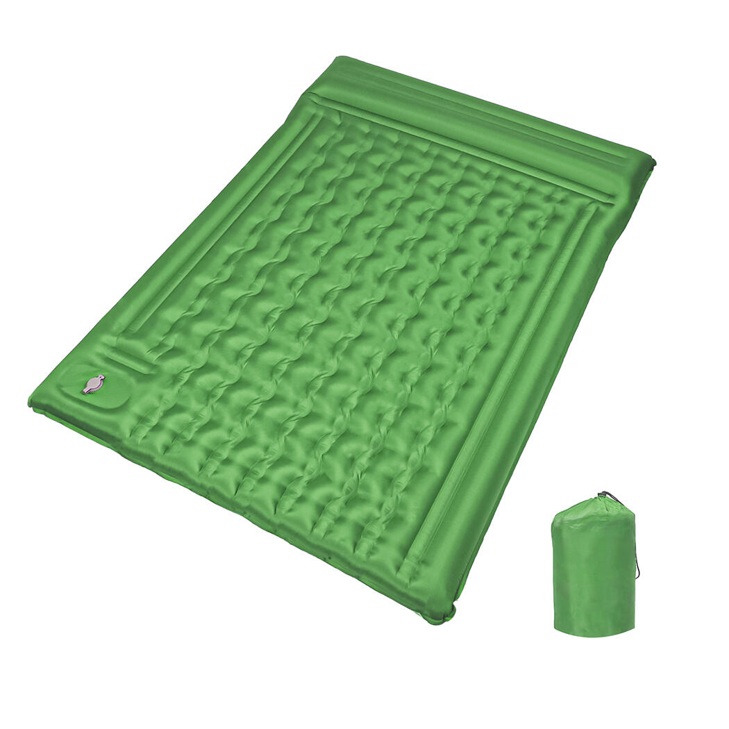 Mountview D Size 12CM Thick Self Inflating Campling Sleeping Mat - Green