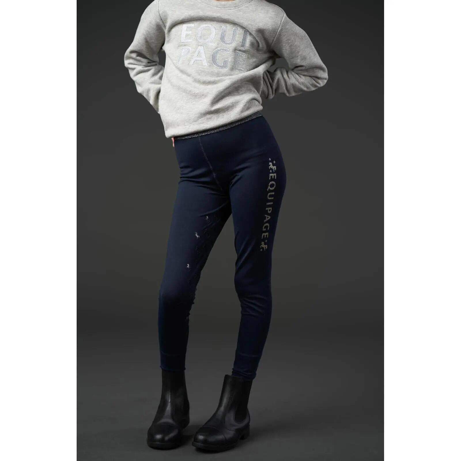 Legging de equitación full grip niña Equipage Maggie 3/5
