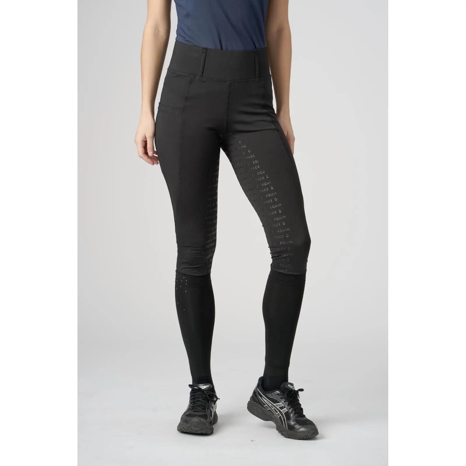 Legging équitation full grip fille Equipage Kalea 2/4