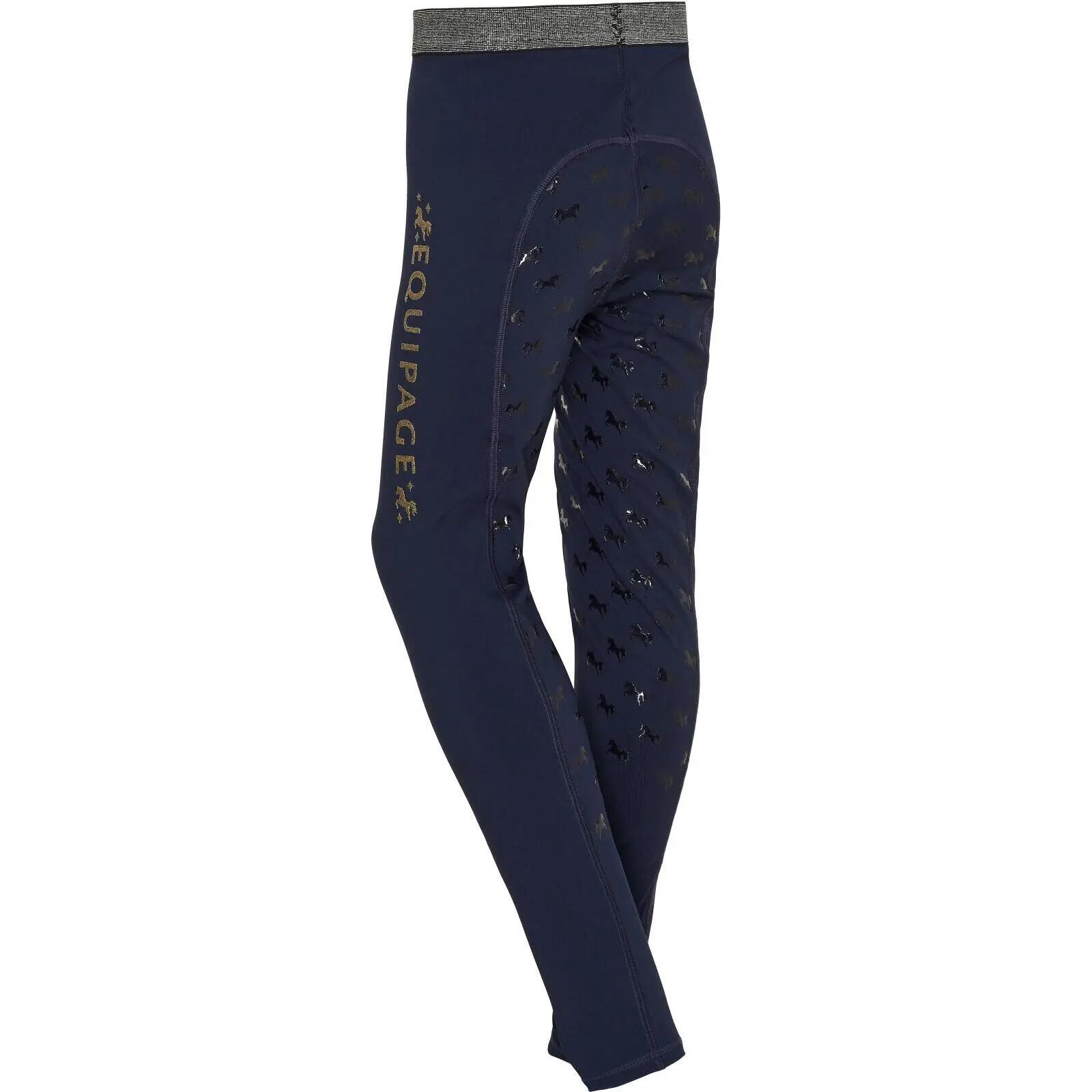 Legging de equitación full grip niña Equipage Maggie 2/5