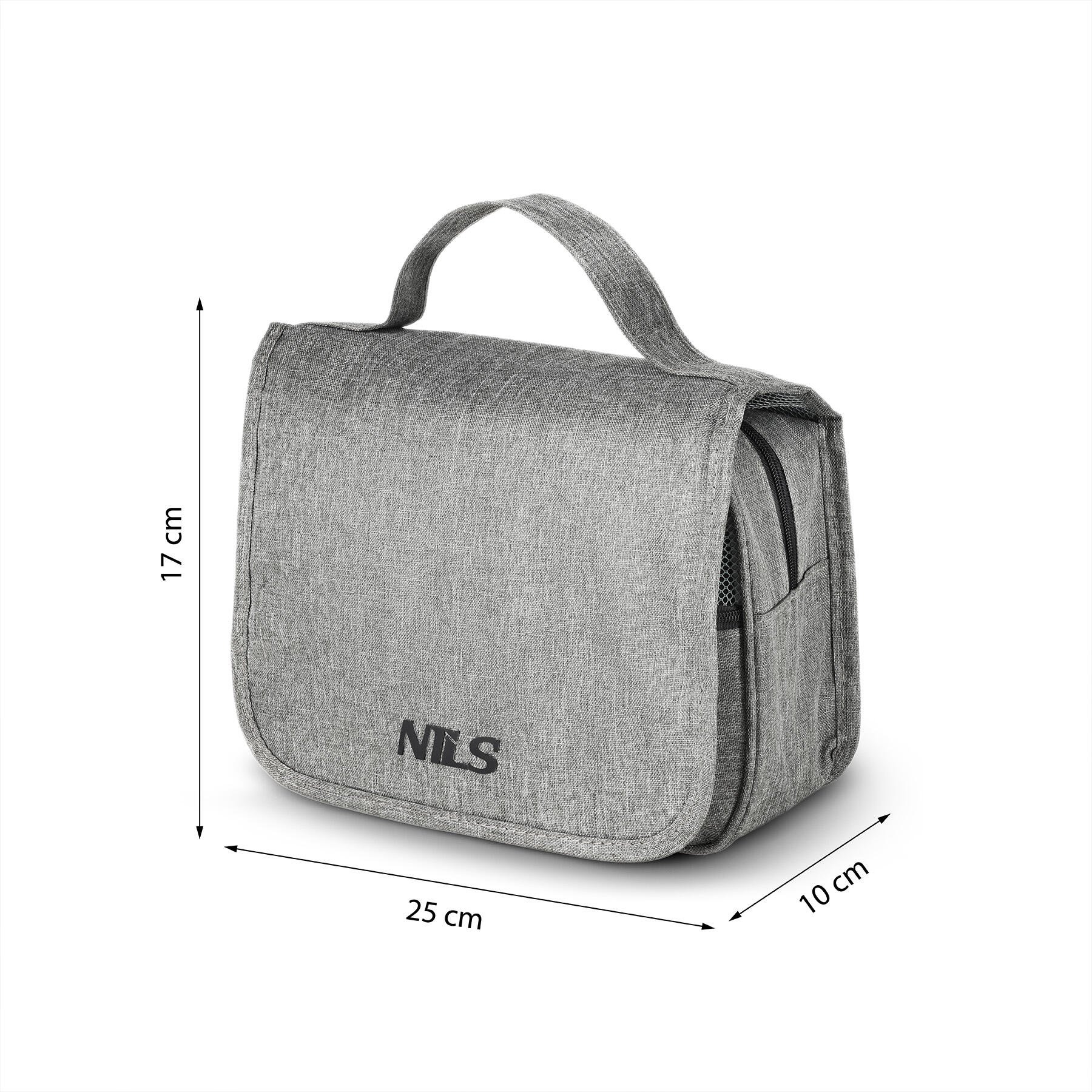 Trousse de toilette voyage unisexe camping NC4505 organiseur compact Nils gris 2/7