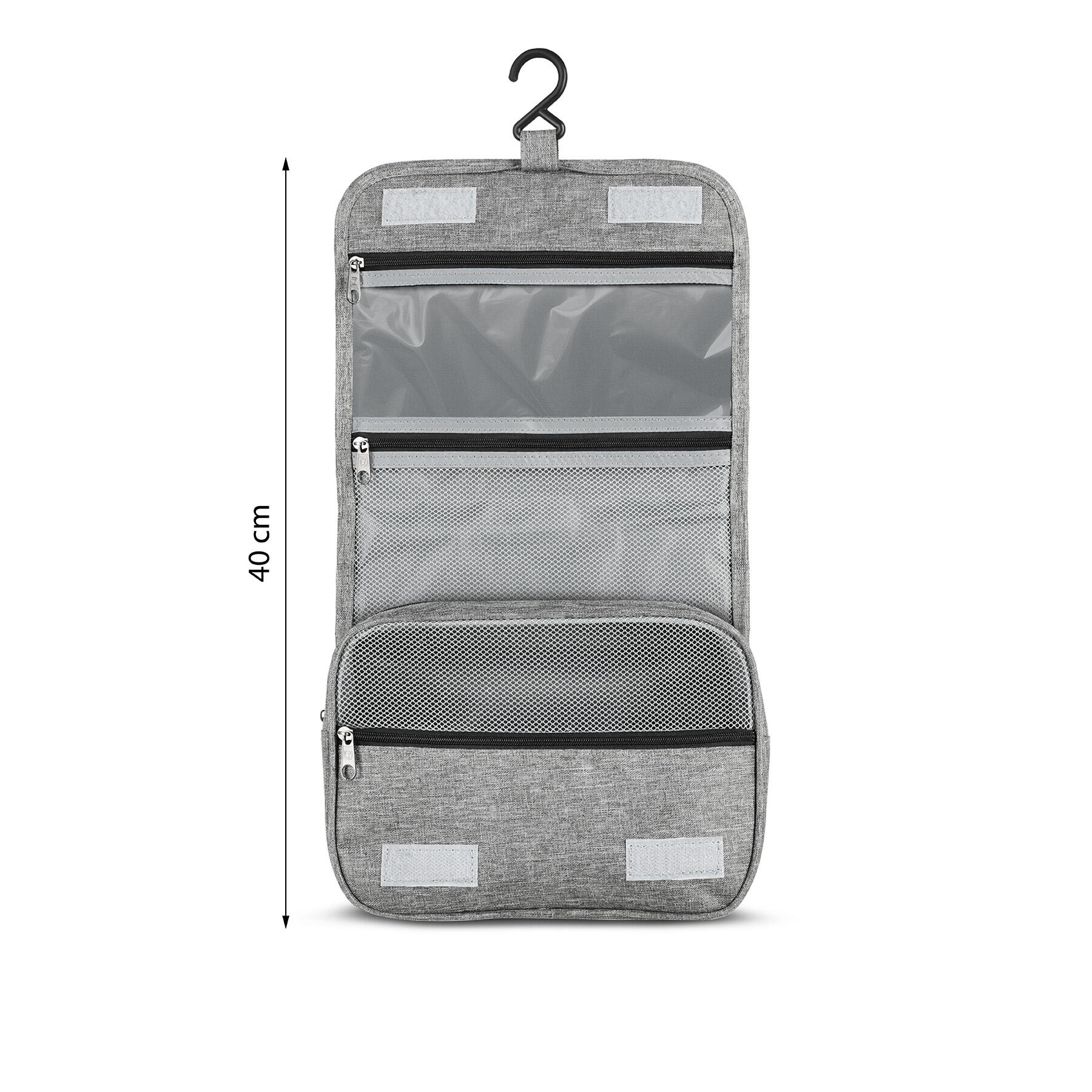 Trousse de toilette voyage unisexe camping NC4505 organiseur compact Nils gris 4/7