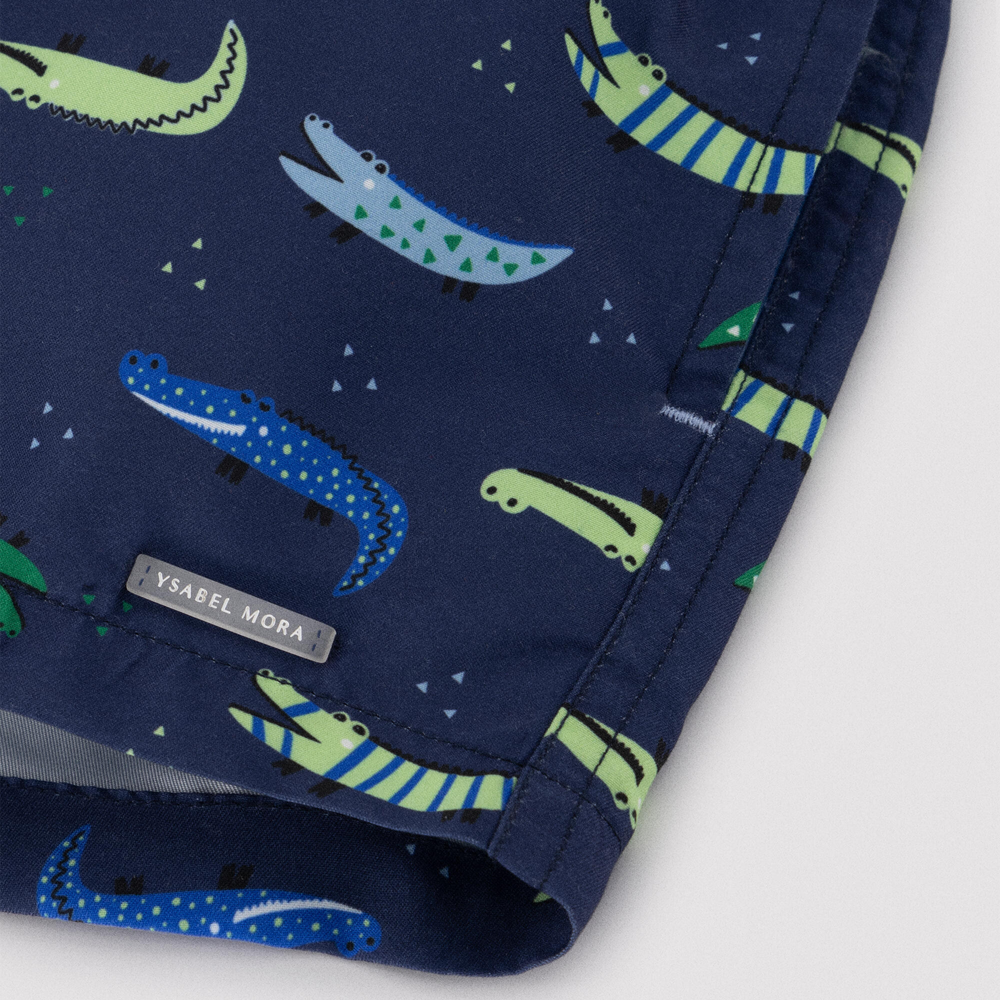 Short de bain garçon à imprimé crocodile multicolore 2/7