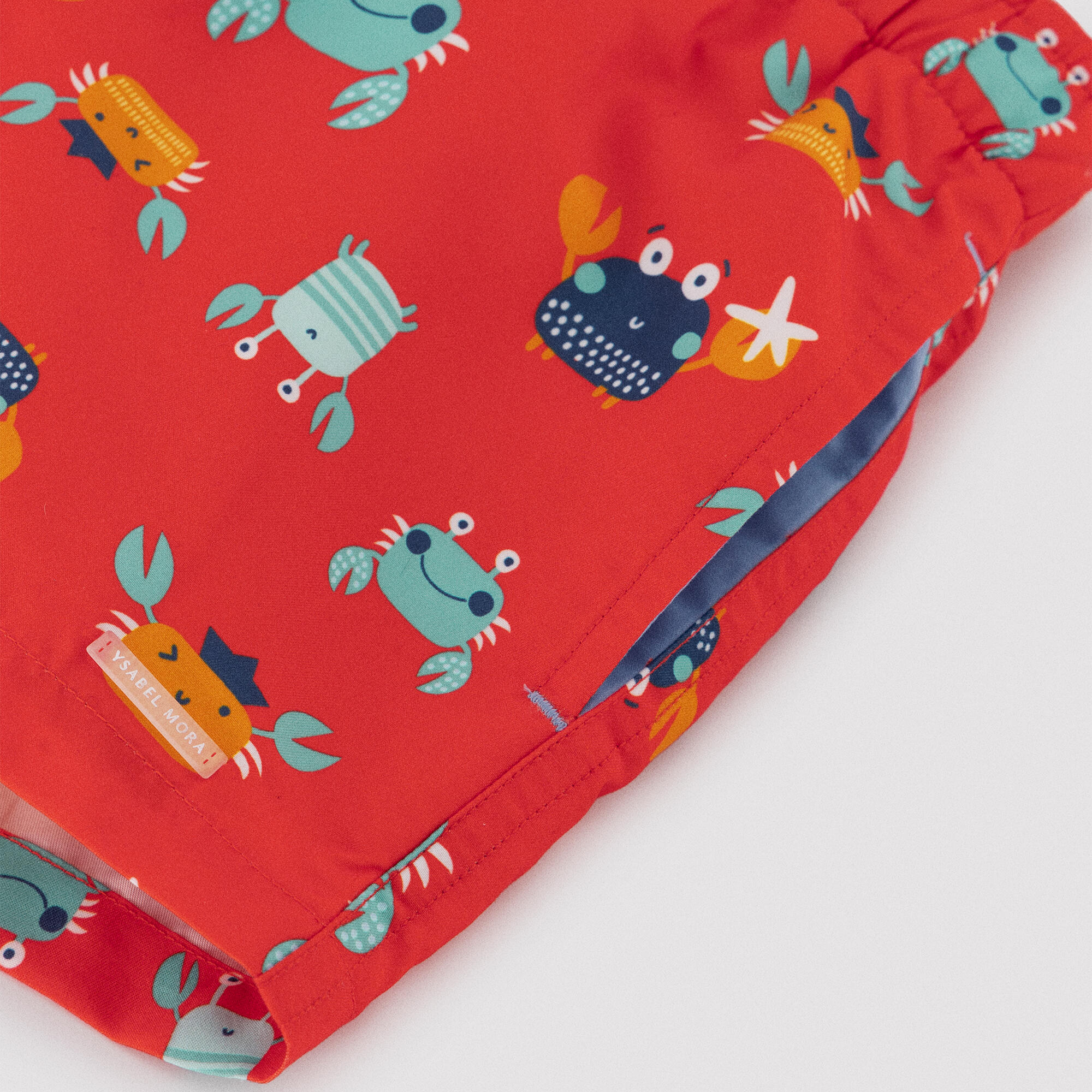 Short de bain garçon à imprimé crabe multicolore 2/7