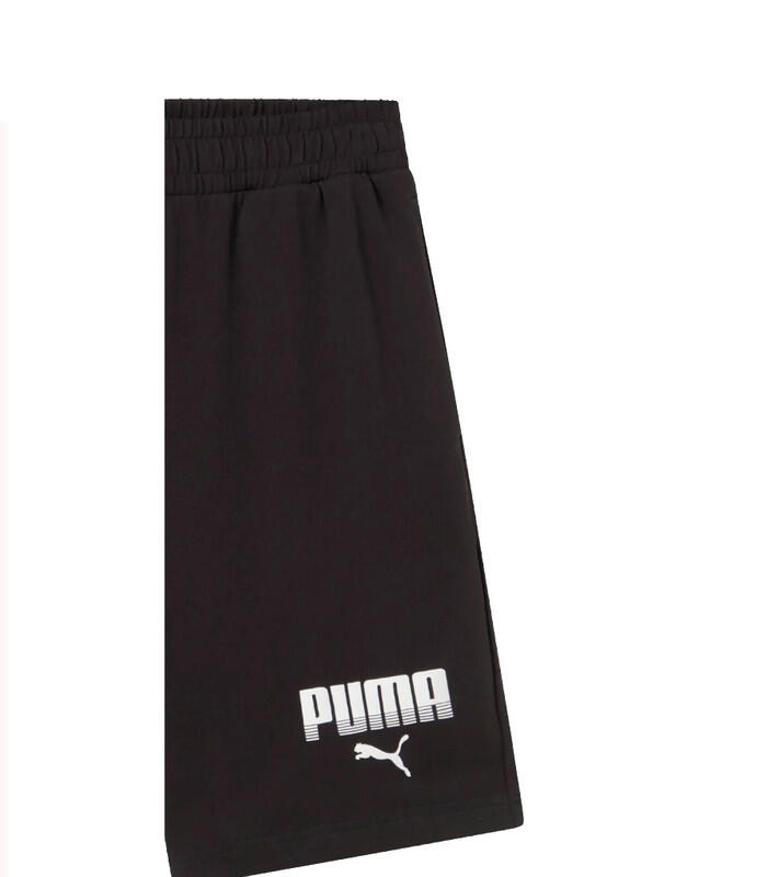 Puma Shorts Uomo Essential Graphic Cotone Bianchi Nero Regular Fit Nero XS 2/2