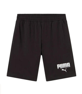 Puma Shorts Uomo Essential Graphic Cotone Bianchi Nero Regular Fit Nero S