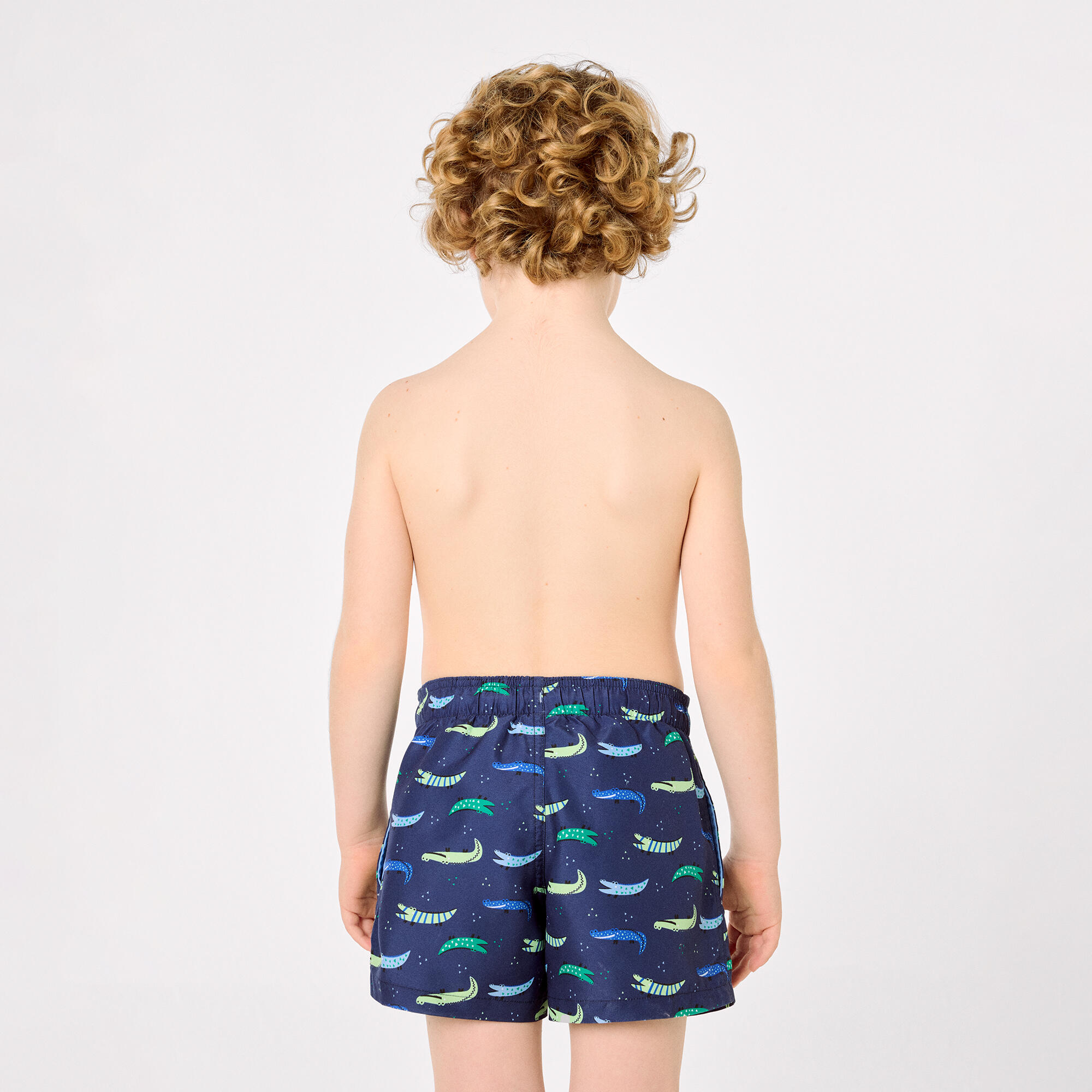 Short de bain garçon à imprimé crocodile multicolore 7/7