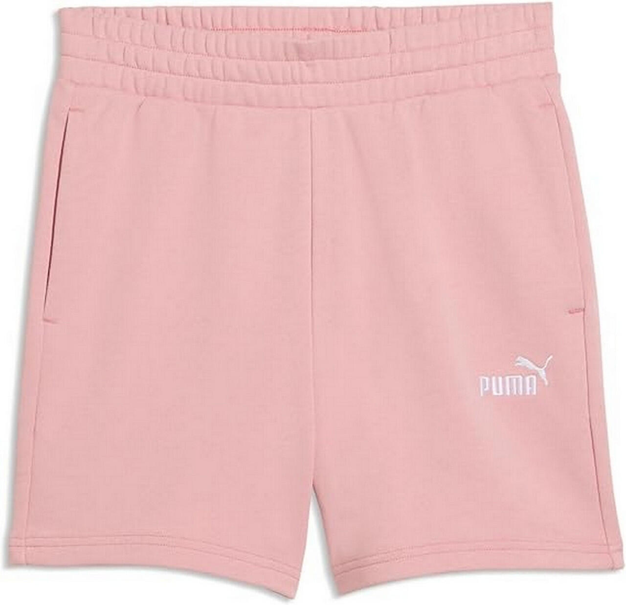 PUMA Ess Small No. 1 Logo 5'' Pantaloncini a Vita Alta TR Rosa L 1/3