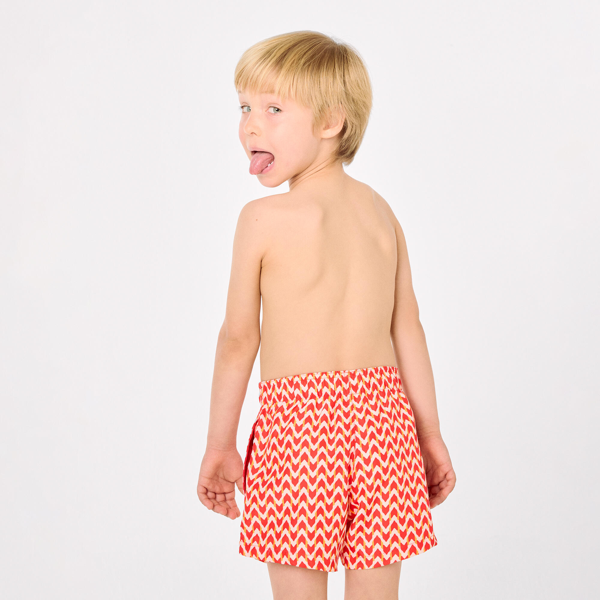 Maillot de bain court pour garçon avec imprimé ethnique multicolore 5/7