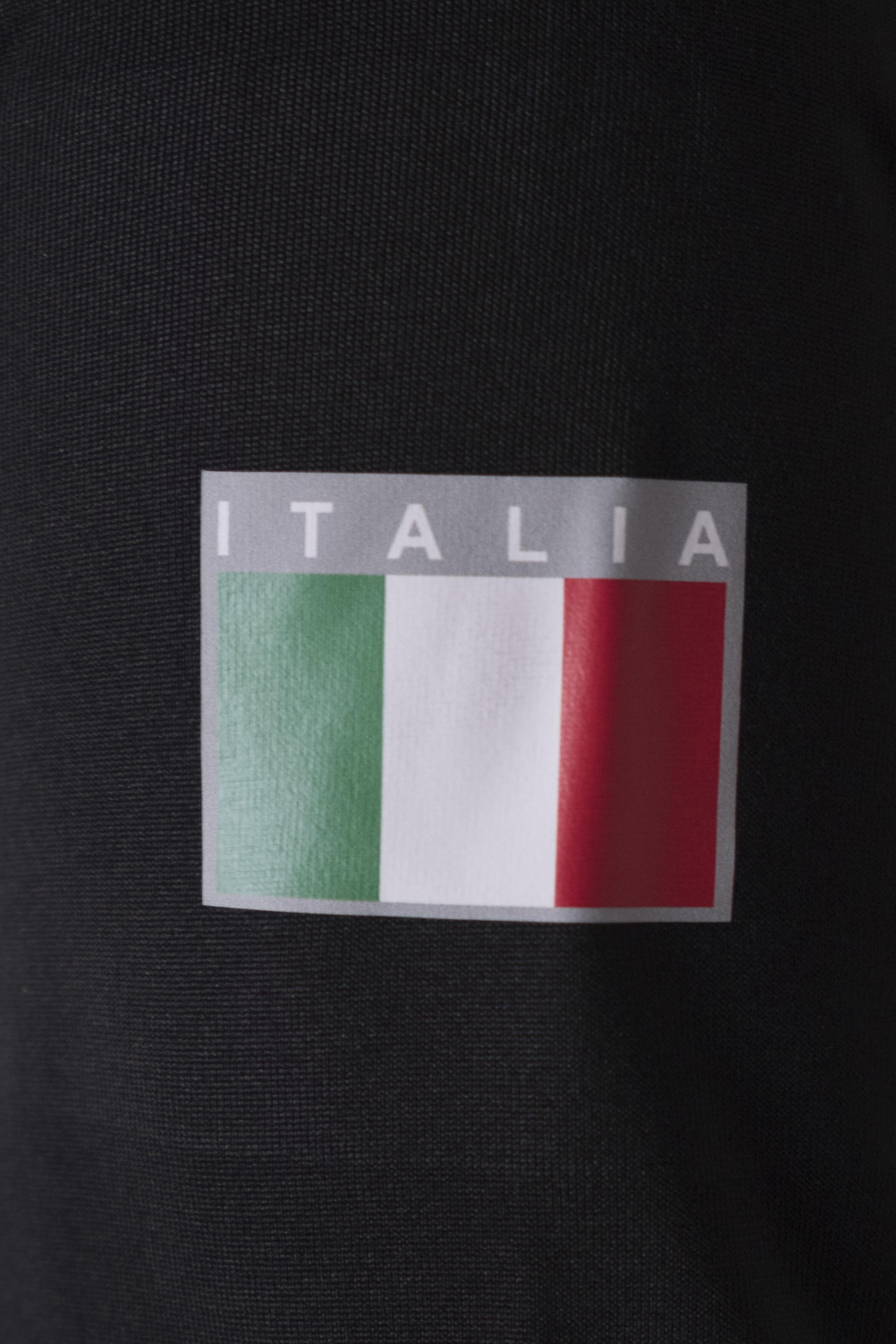 Felpa Esercito a maniche lunghe con zip da running uomo nera 4/4