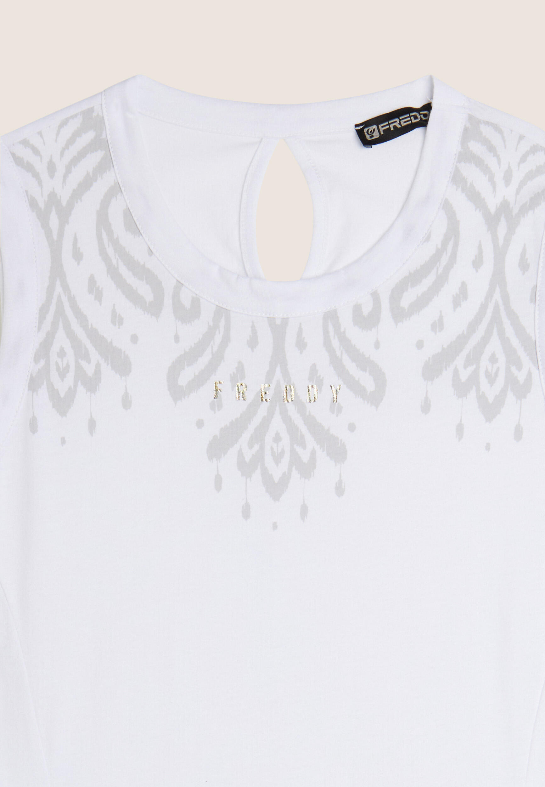 Robe en jersey sans manches avec détails floraux 3/3