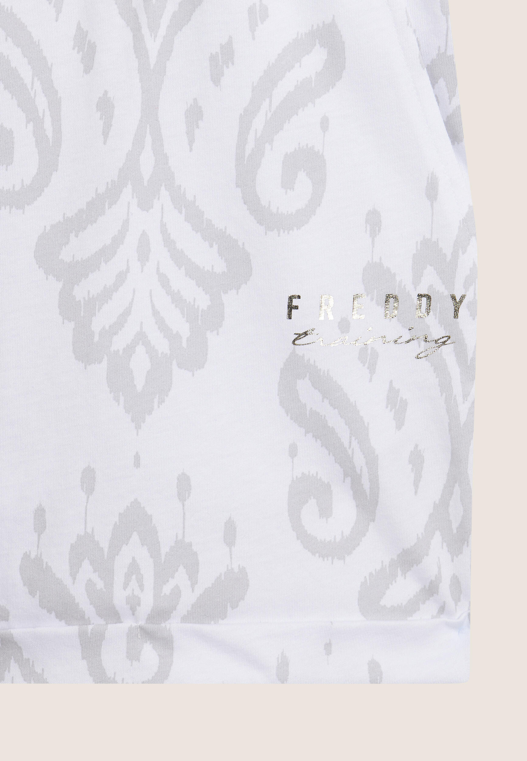 Combinaison courte en jersey floral avec top débardeur 3/3