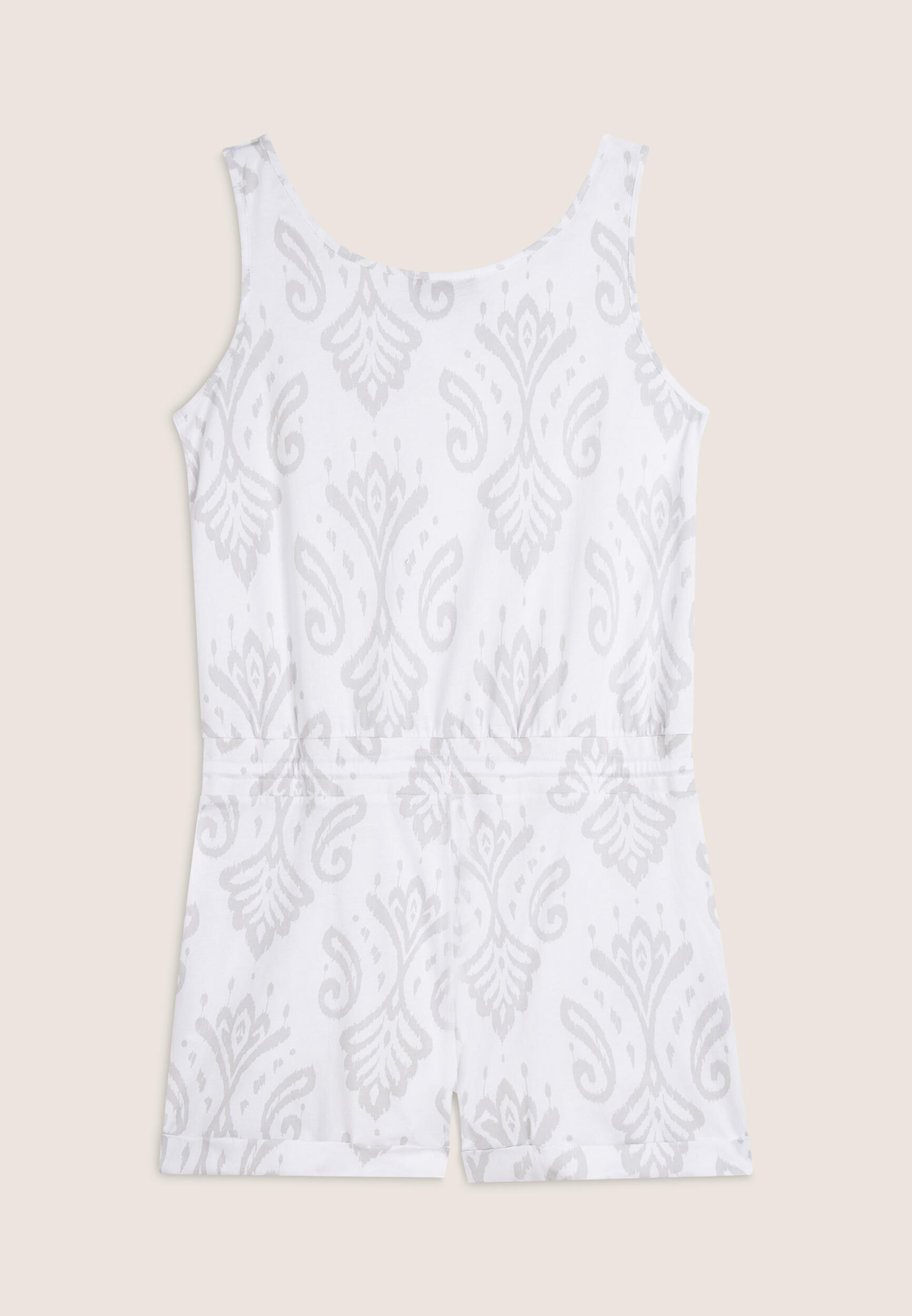 Combinaison courte en jersey floral avec top débardeur 2/3