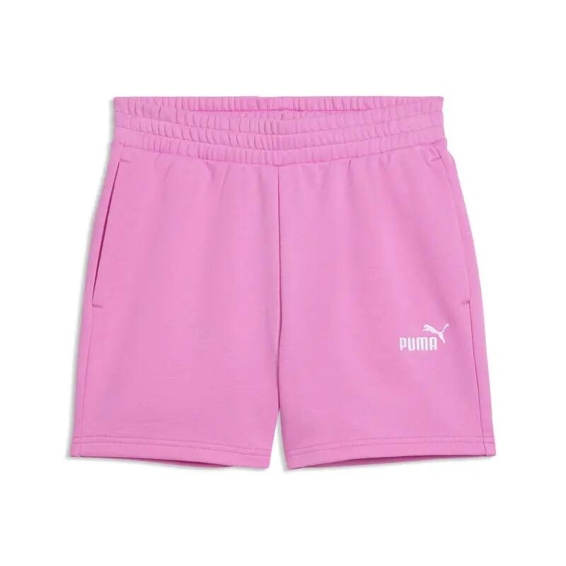 PUMA Ess Small No. 1 Logo 5'' Pantaloncini a Vita Alta TR Malva Pop Rosa XS 1/1
