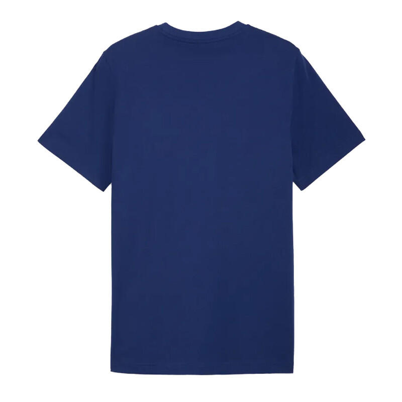 Puma T-Shirt Uomo Essentials 2 Colour N.1 Logo Fresh Water Cotone Blu XL 2/4
