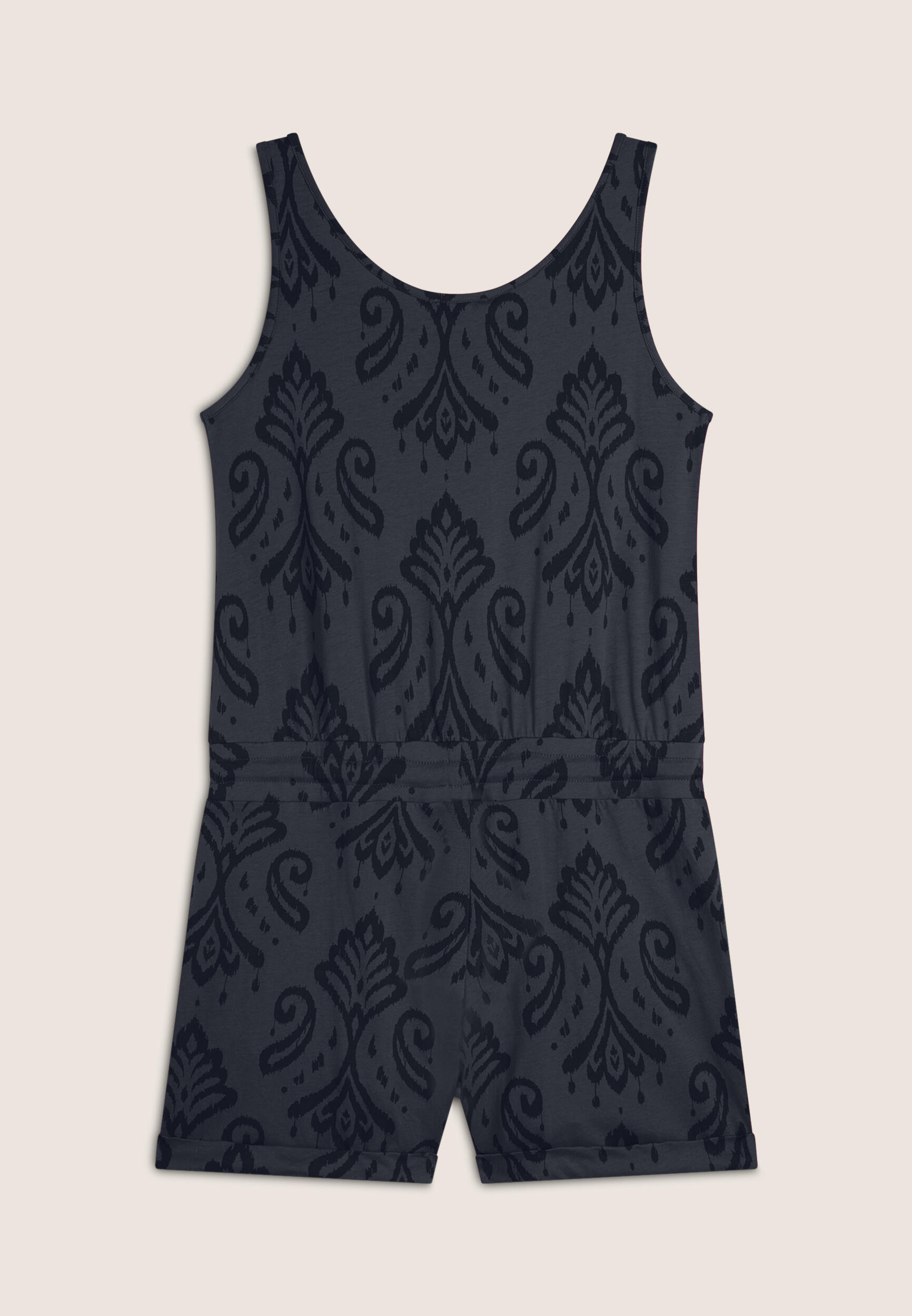 Combinaison courte en jersey floral avec top débardeur 2/3