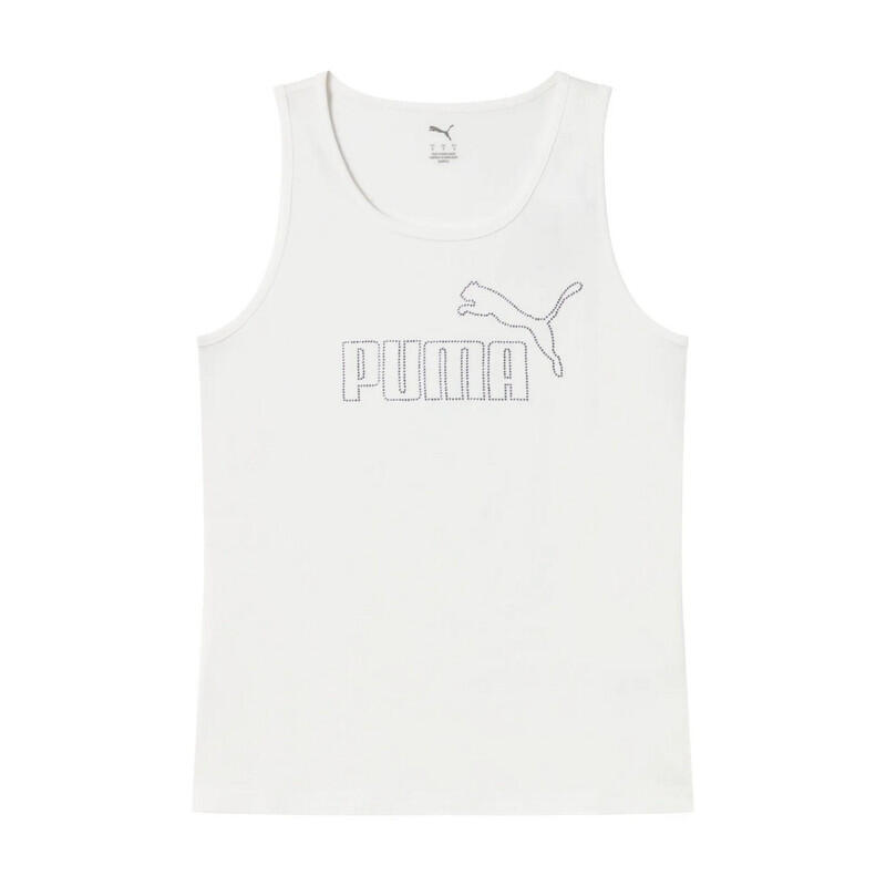 Puma Canotta Donna  Cotone Tank Top Sportivo Casual Logo  Lucido Bianco L 1/1