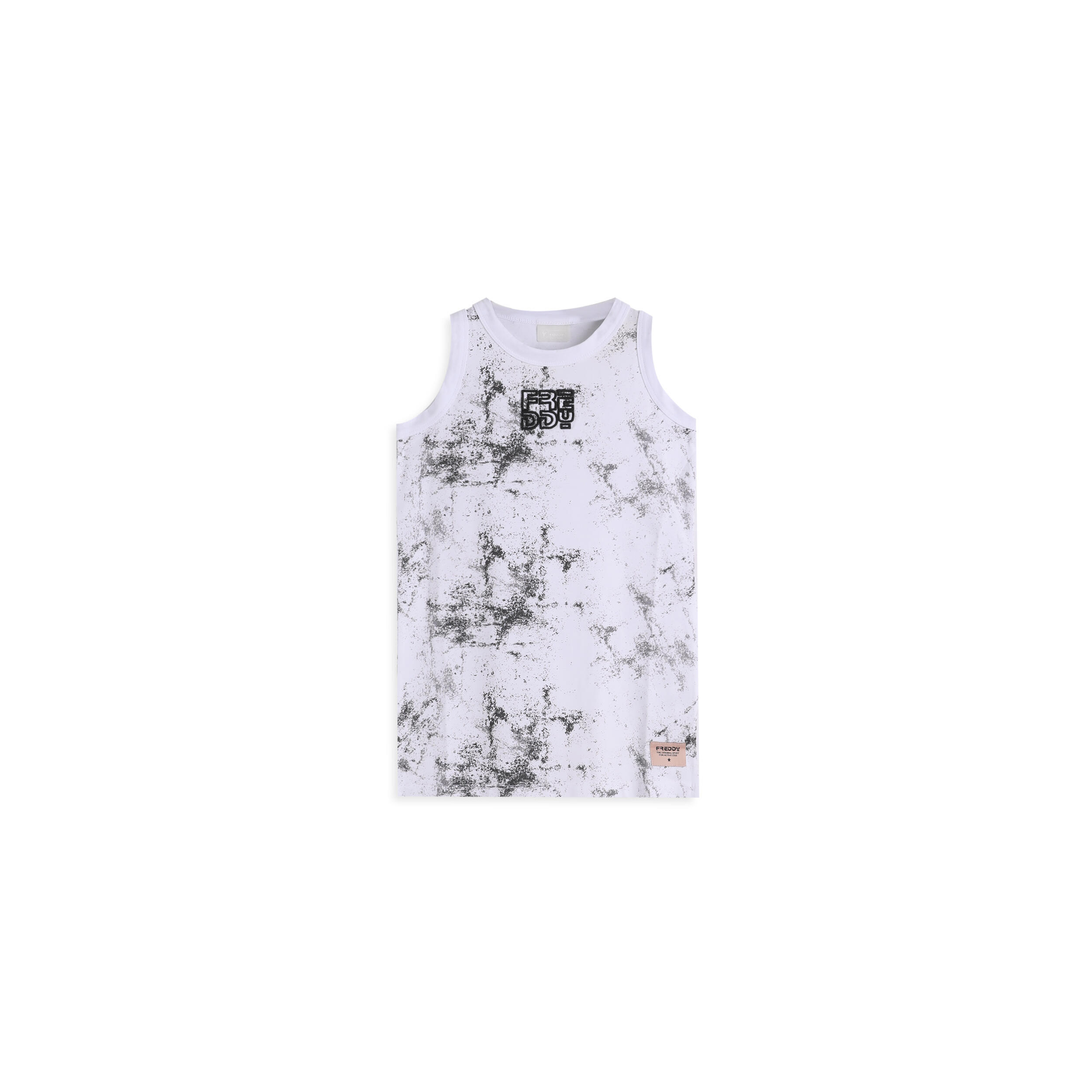 Robe pour fille en coton imprimée à effet bombe de peinture 1/3