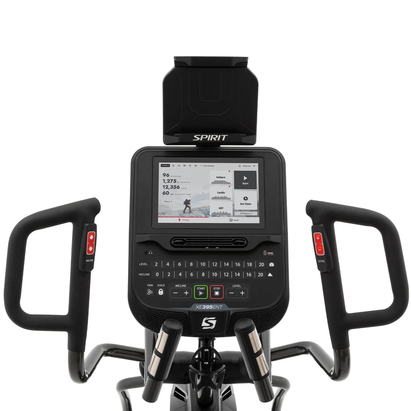 Vélo elliptique Spirit Fitness XE395 ENT avec écran tactile 5/7