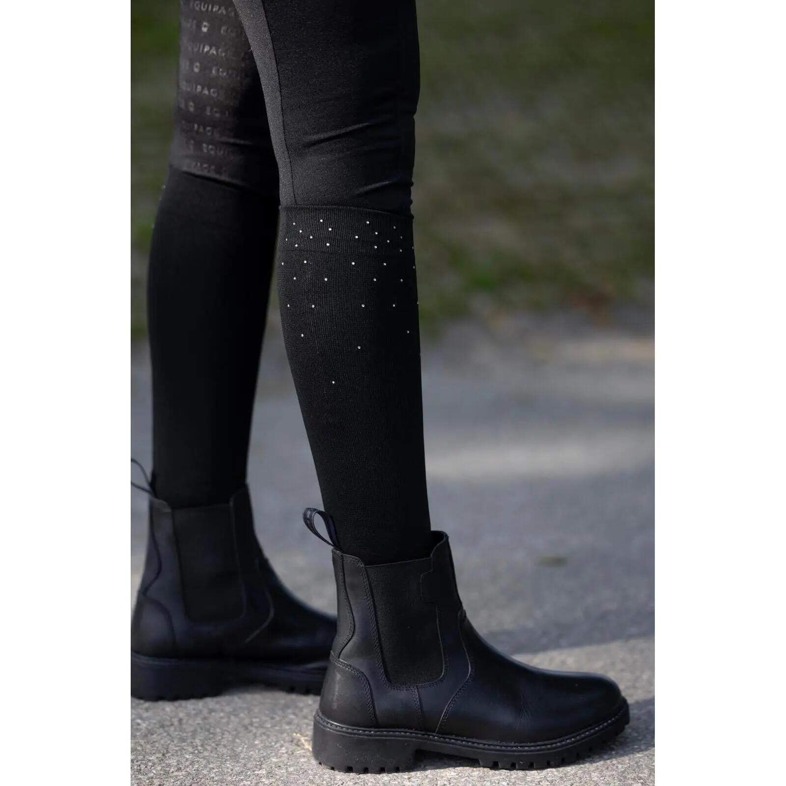 Calze da equitazione da donna Equipage Rhinestone 4/5