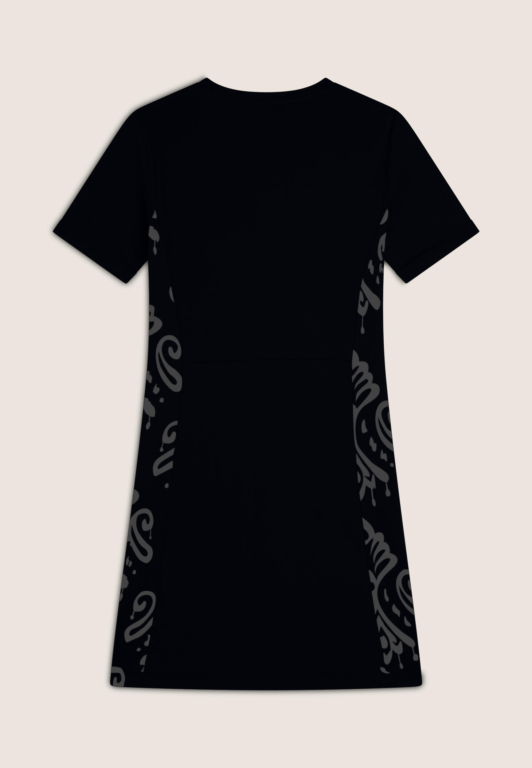 Robe en jersey à manches courtes avec détails floraux 2/3