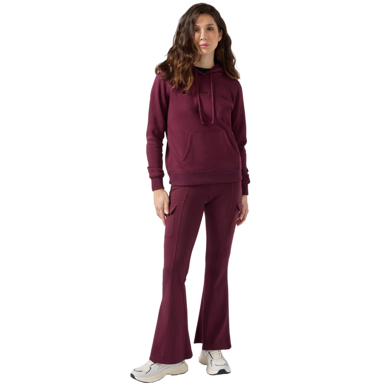 Bluza damska Champion Hooded Sweatshirt bordowa 118379 RS522 6/6