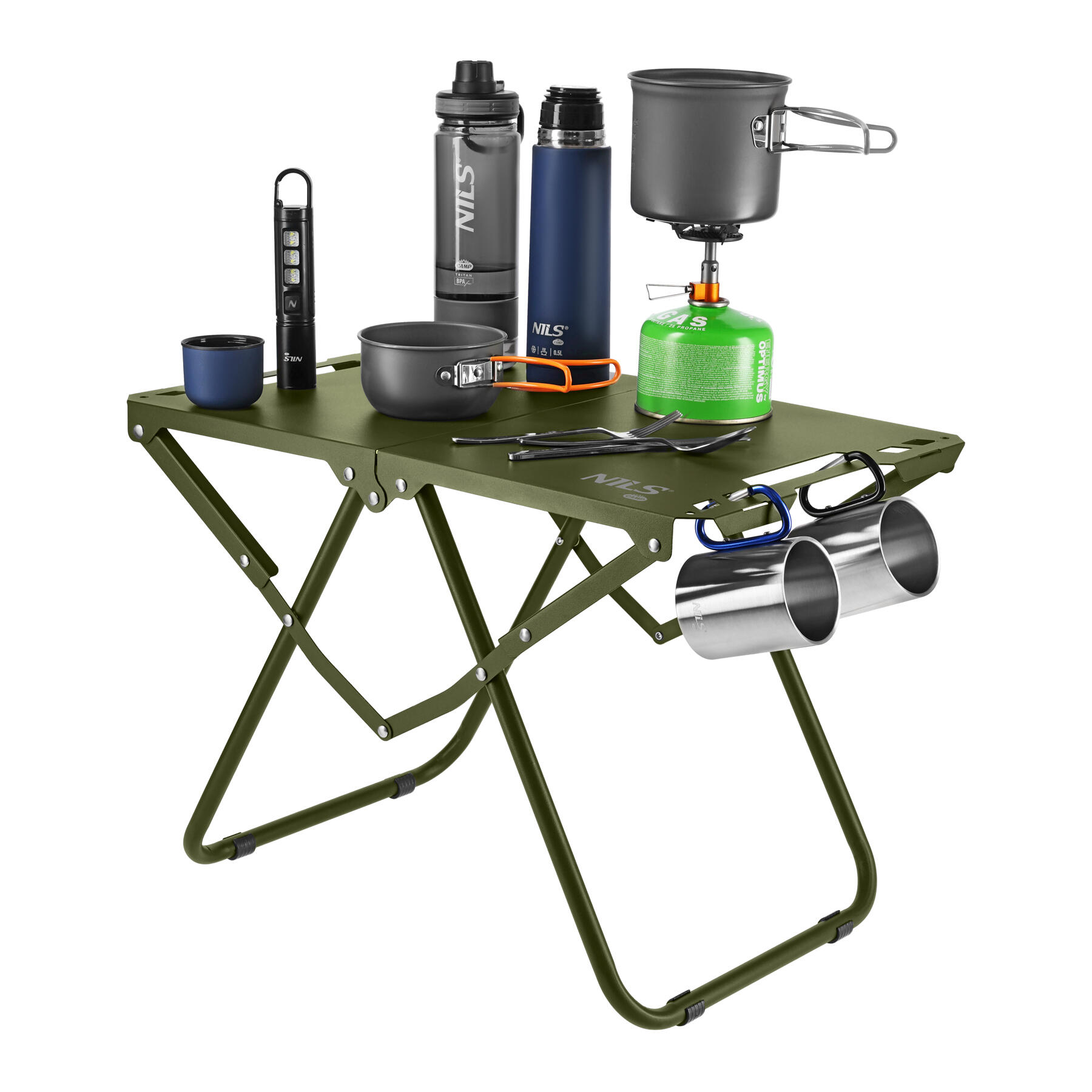 Militärischer Klapptisch Faltbar NILS CAMP NC3310 7/7