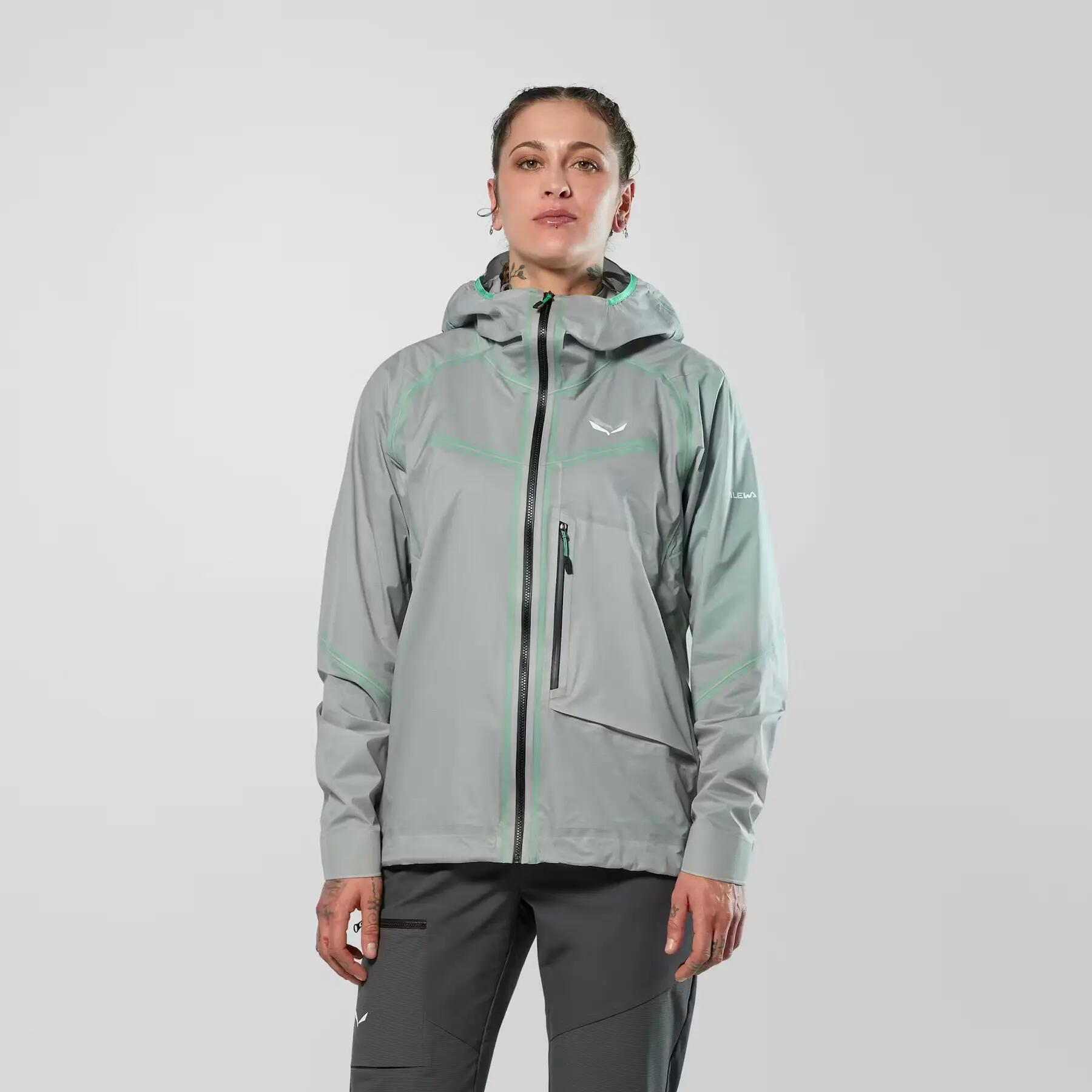 Pantalón impermeable con capucha mujer Salewa NXT PTX 3L 2/5