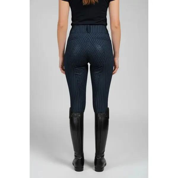 Pantaloni da equitazione a righe con fondo intero donna PS of Sweden Penny 2/2