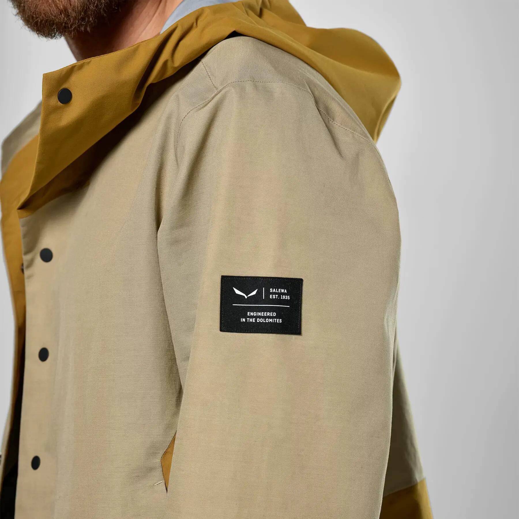 Chaqueta impermeable Salewa Fanes Hemp PTX 3/5