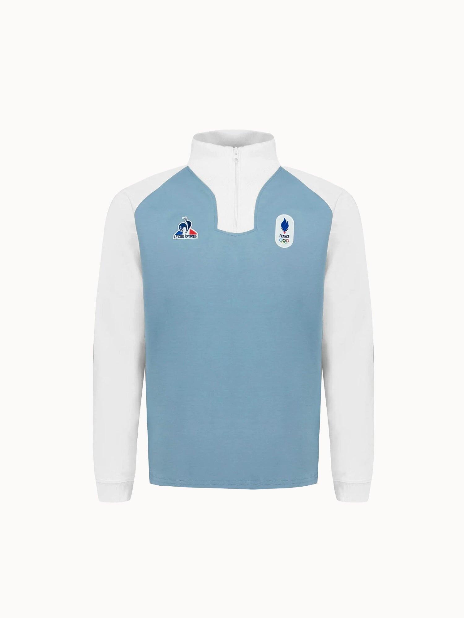 Polo col zippé Équipe de France Olympique 2026 Jeux Olympiques EQUIPE DE FRANCE 2/5