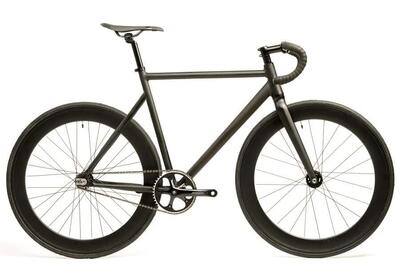 Raval naked edition fixie fiets - matte black 60mm