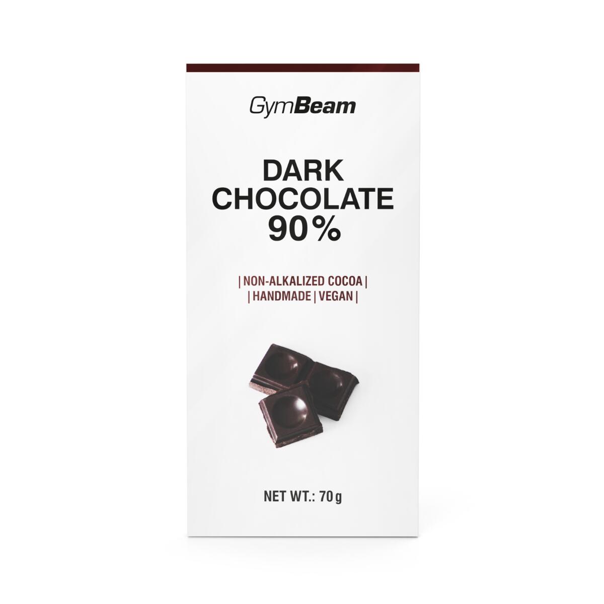 GYMBEAM Hořká čokoláda 90 % veganská