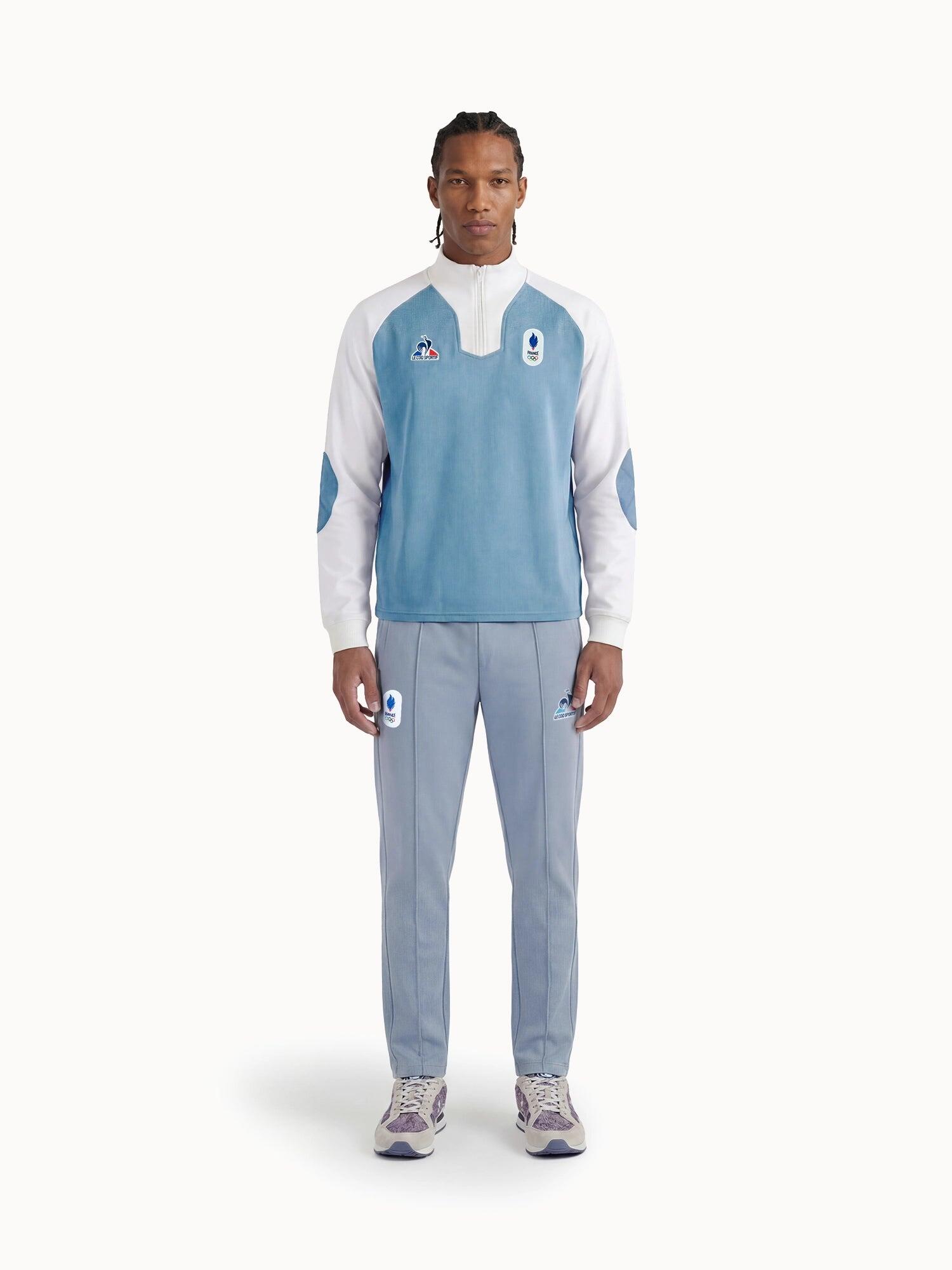 Polo col zippé Équipe de France Olympique 2026 Jeux Olympiques EQUIPE DE FRANCE 4/5
