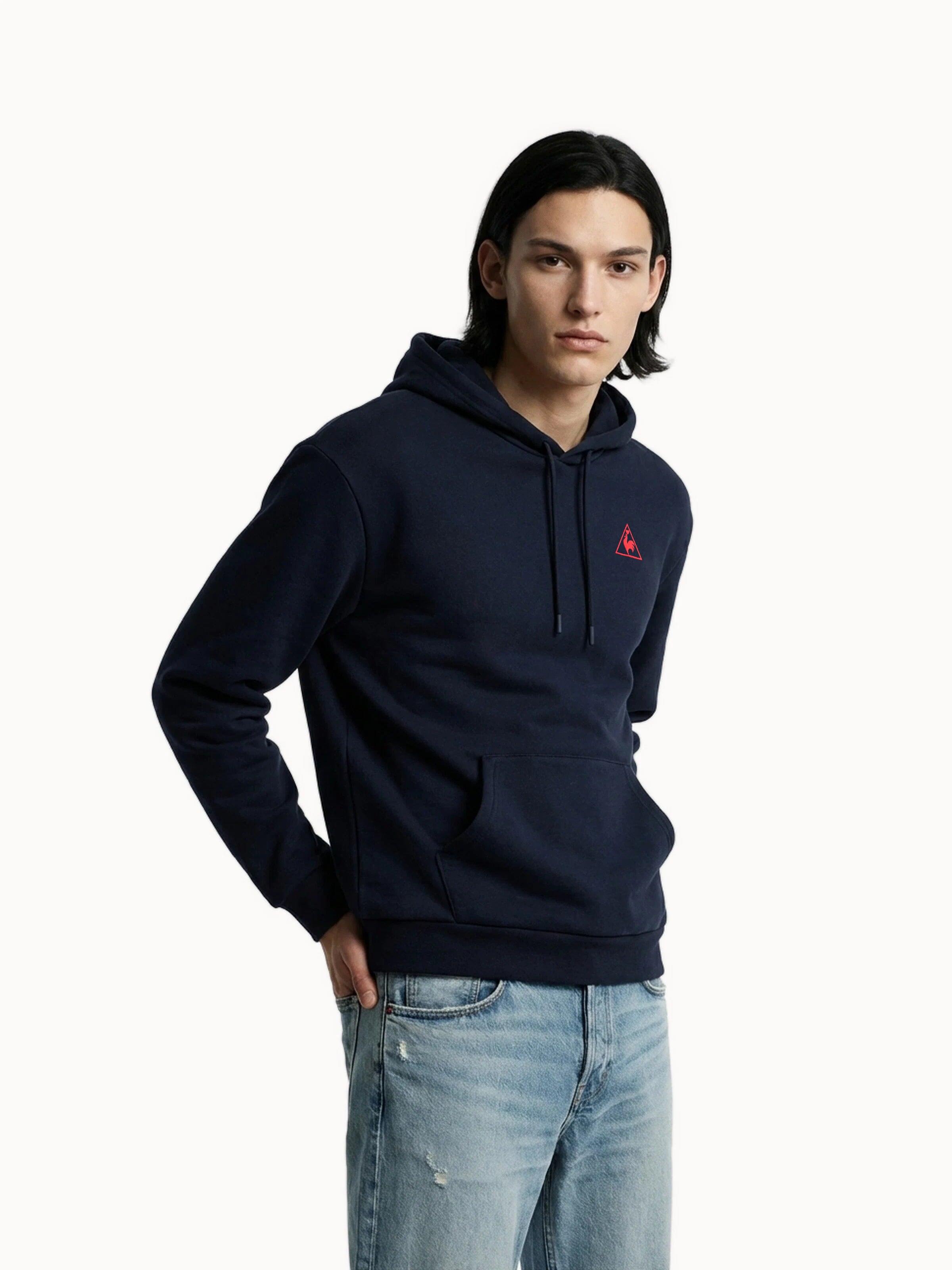 Sweat à capuche relax L'Amour du Sport en molleton gratté L'AMOUR DU SPORT 1/7