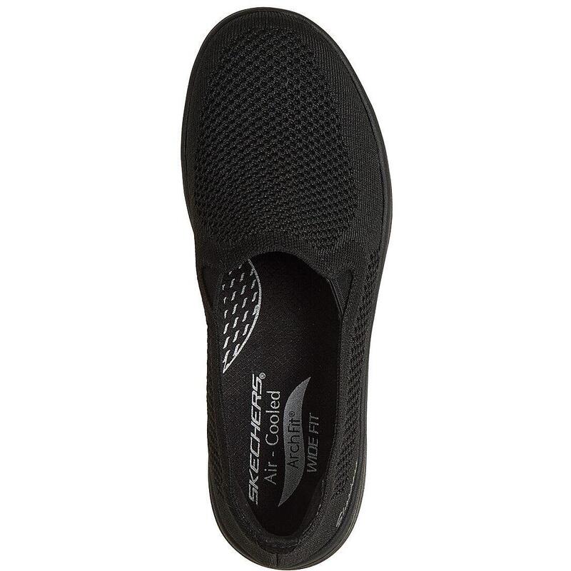 Balerini femei Skechers Arch Fit Laguna - Adore Her, Negru