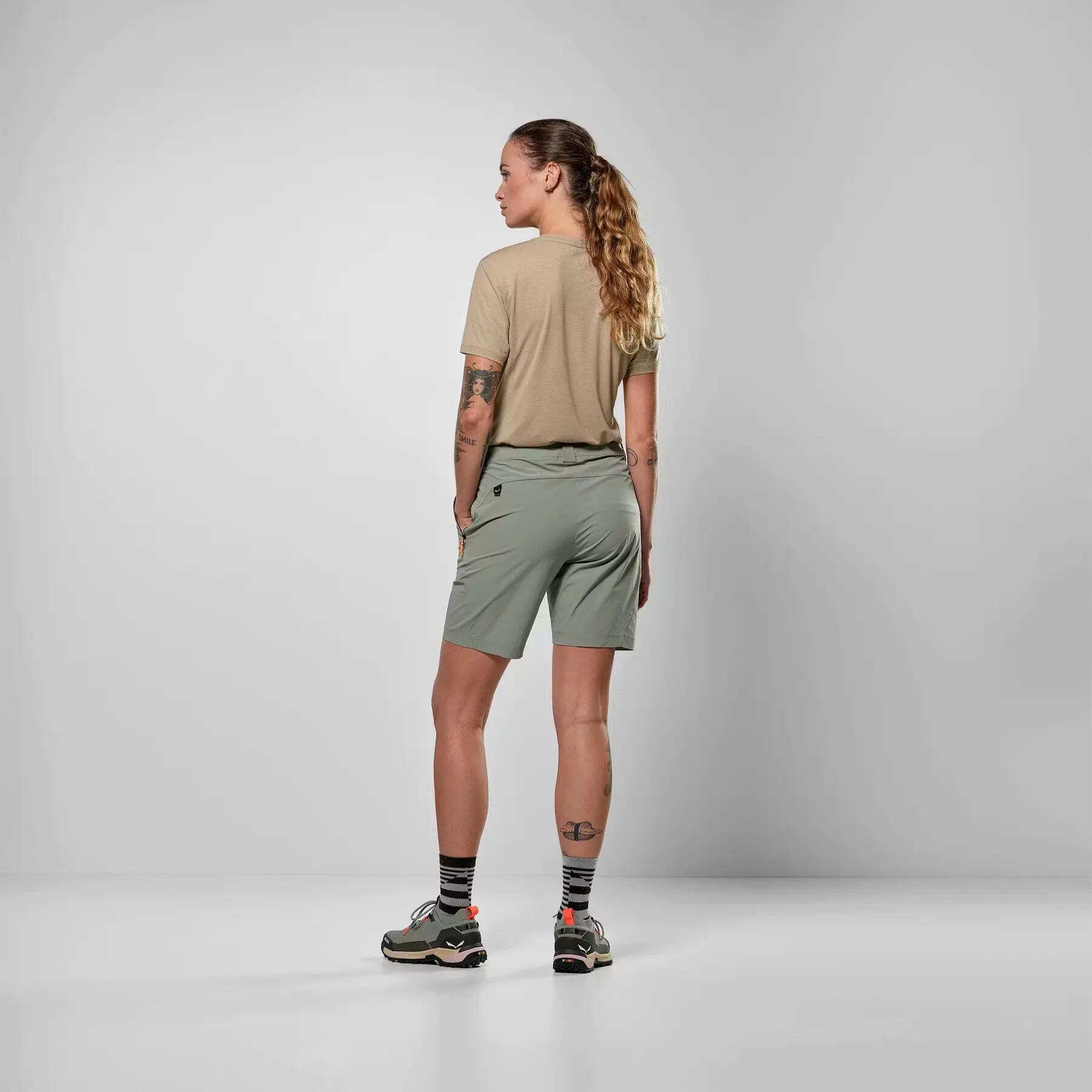 Pantalón corto de compresión mujer Salewa Puez Talvena DST 2/5