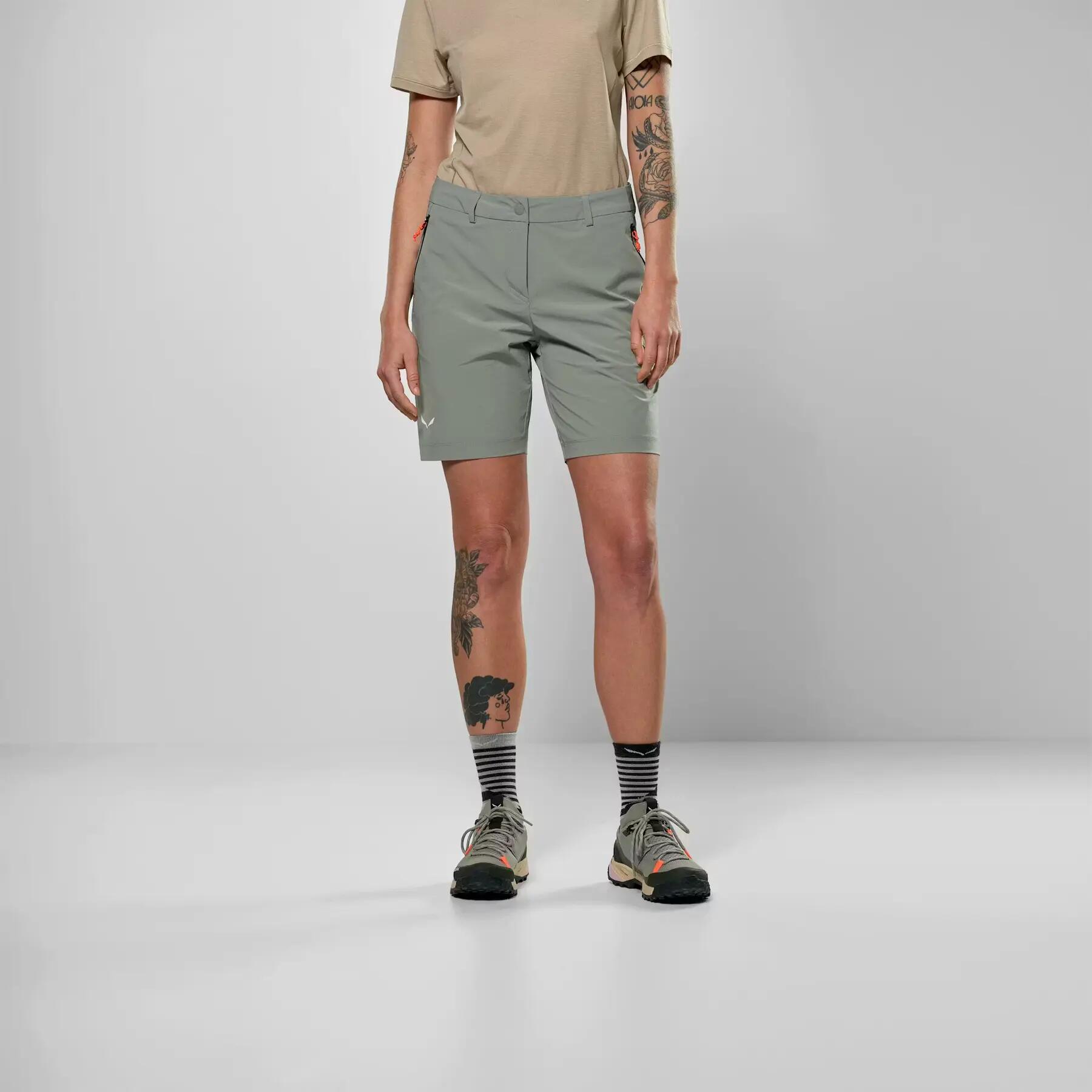 Pantalón corto de compresión mujer Salewa Puez Talvena DST 5/5