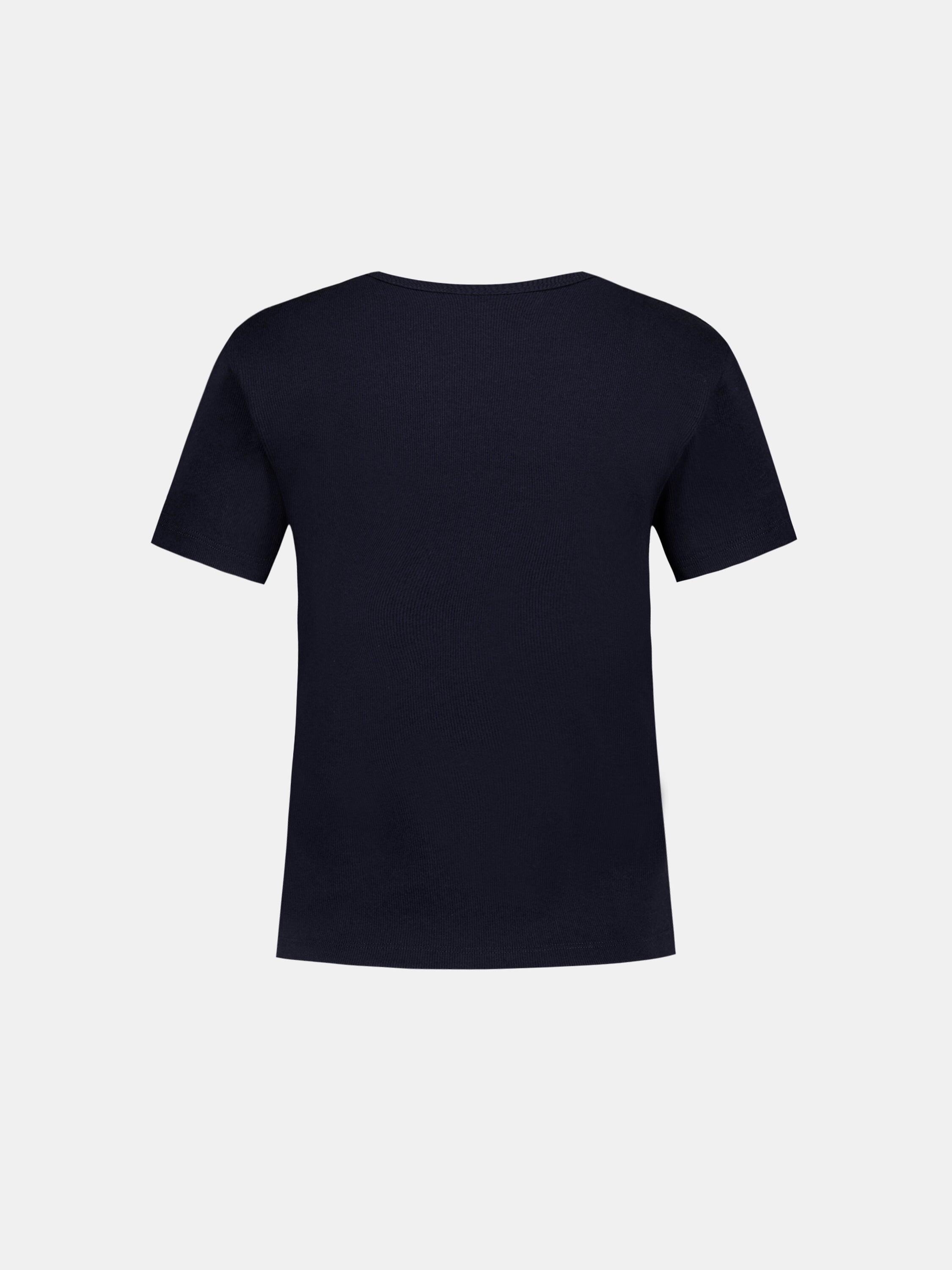 T-shirt crop Essentiel en jersey côtelé Essentiels ton/ton 3/5