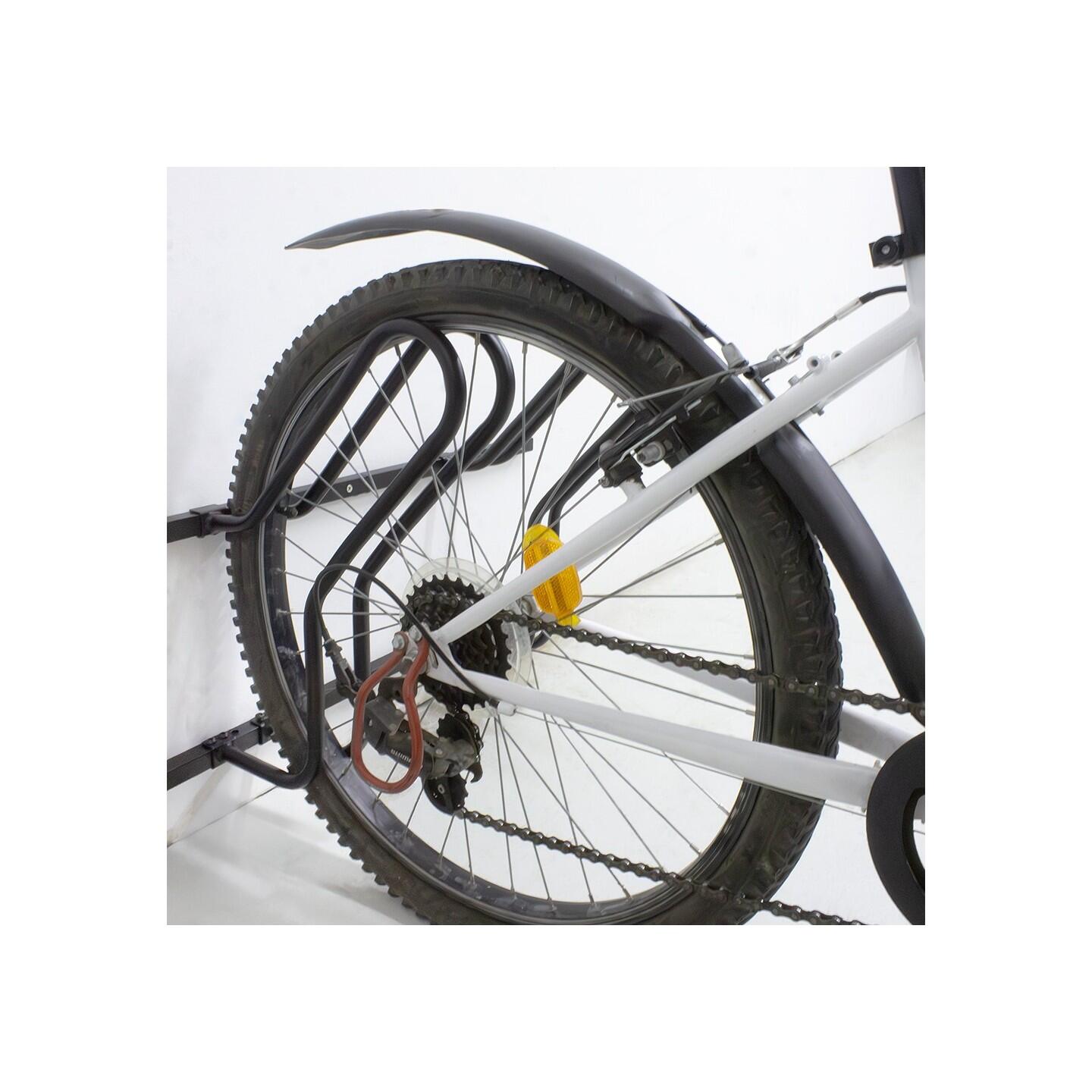 Râtelier 3 vélos Cyclo en métal noir 107 x 48 x 29,5 cm 3/7