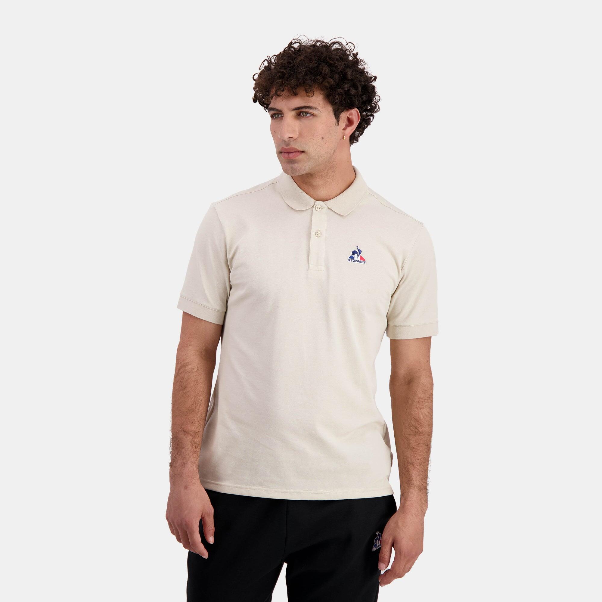 Polo Essentiel en jersey effet piqué Essentiels 1/3
